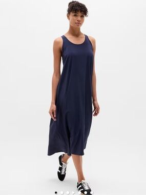 Athleta presidio traveler maxi dress in navy (S)